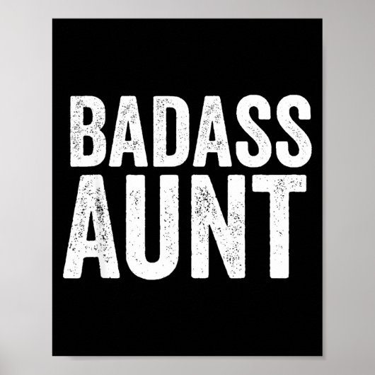 Bad Aunt Gift Funny New Aunt Idea New Niece Nephew Poster (Voorkant)