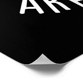 Bad Avocado Puns zijn de Pits Fruit Pun Dark BG Poster (Hoek)