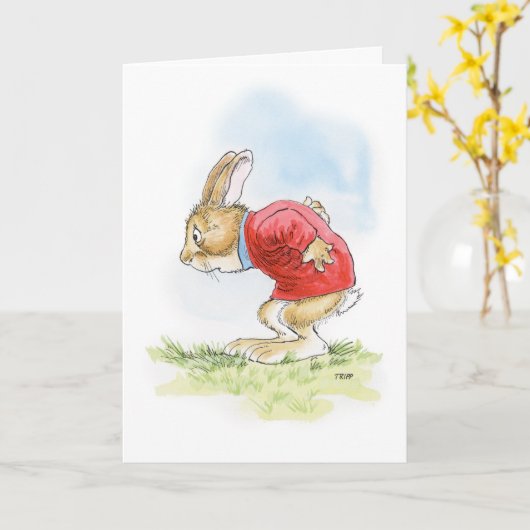 Bad Back Verjaardag Kaart (Gele Bloem)