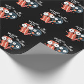 Bad Bacon Puns Zijn Fry-Tening Food Pun Dark BG Cadeaupapier (Hoek)