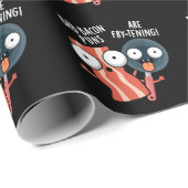 Bad Bacon Puns Zijn Fry-Tening Food Pun Dark BG Cadeaupapier (Rol Hoek)