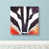 Bad Badger Canvas Afdruk (Insitu (Houten vloer))