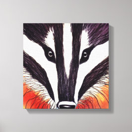Bad Badger Canvas Afdruk