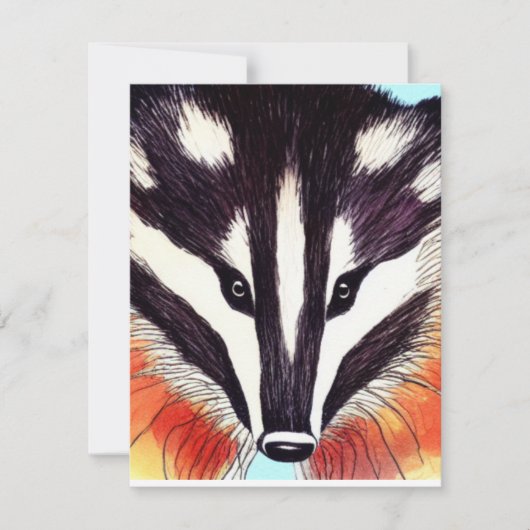 Bad Badger Notitiekaartje (Voorkant)