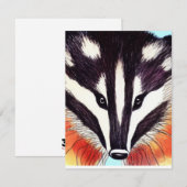 Bad Badger Notitiekaartje (Voorkant / Achterkant)