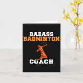 Bad Badminton Coach Kaart (Gele Bloem)