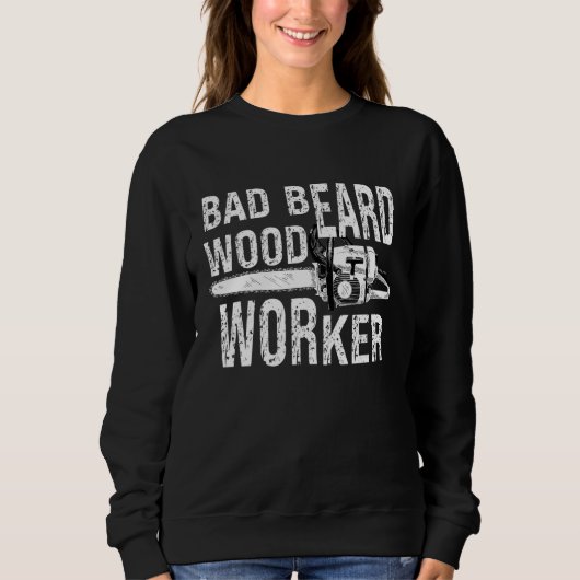 Bad Beard Woodwerker Chainzaag Woodsma Trui (Voorkant)