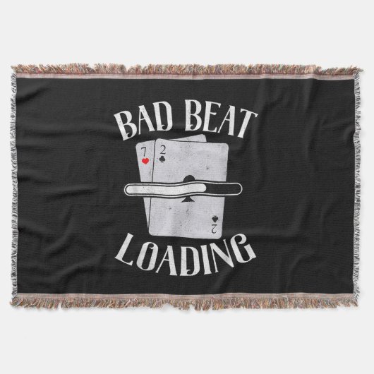 Bad Beat Loading Texas Holdem Casino Funny Poker Deken (Voorkant)