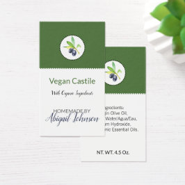Bad & Body Zeep Verpakking Olijfolie Cadeaukaartje Visitekaartje