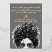 Bad & Boo-jee Folie Uitnodiging (Achterkant)