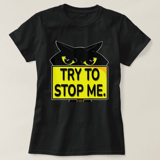 Bad Boogie - Probeer me tegen te houden T-shirt (Design voorkant)