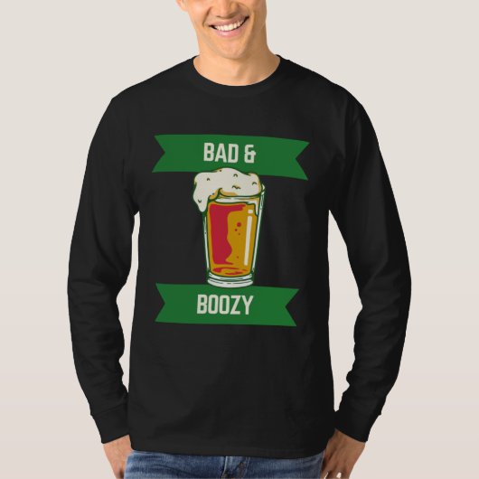 Bad & Boozy 6 T-shirt (Voorkant)