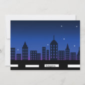 Bad Boys, Bad Boys in City Birthday Invitation Kaart (Achterkant)