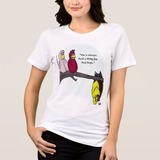 Bad Boys Bord Roze Vrouwen T-shirt (Voorkant)