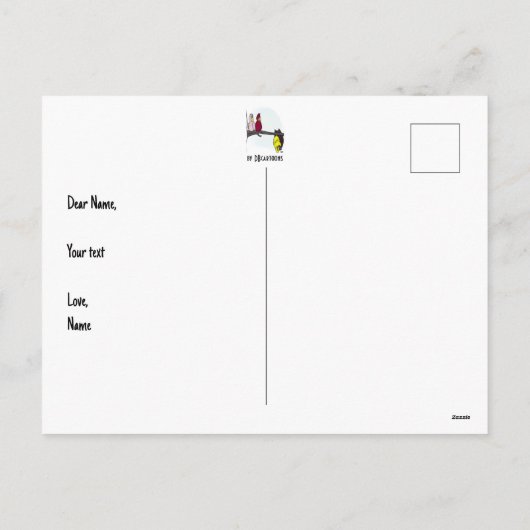 Bad Boys Briefkaart (Achterkant)