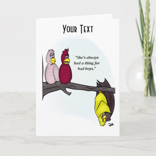 Bad Boys Wit Gevouwen Wenskaart Kaart (Voorkant)