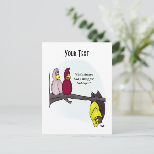 Bad Boys Witte Ansichtkaart Feestdagenkaart (Staand voorkant)