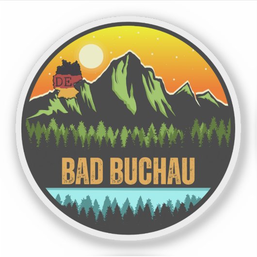 Bad Buchau, Duitsland Sticker (Voorkant)