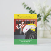 BAD BUNNY BRIEFKAART (Staand voorkant)