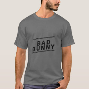 BAD BUNNY. EENVOUDIGER. FUNNY RABBIT DRAAG OM HET T-SHIRT