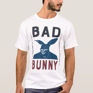 Bad Bunny Funny Hip Hop Rabbit Design Ideeën T-shirt