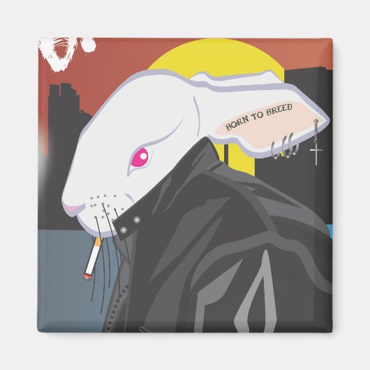 BAD BUNNY MAGNEET (Voorkant)