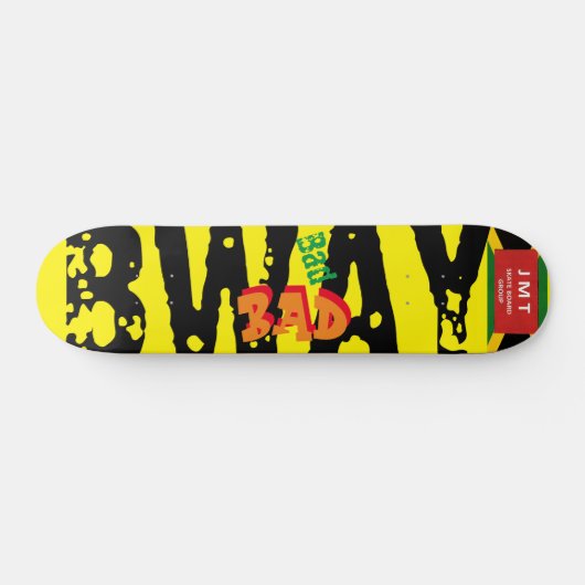 BAD BWAY JMT JAMAICA 7 3/4-inch skateboard Deck (Horizontaal)