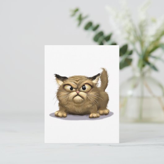 Bad Cat Briefkaart (Staand voorkant)