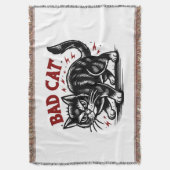 Bad Cat Deken (Voorkant Verticaal)