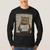 Bad Cat I Hate People T-shirt (Voorkant)