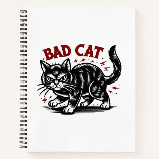 Bad Cat Notitieboek (Voorkant)