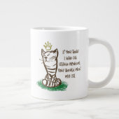 BAD CATTITUDE Funny Grumpy Cat Parent Grote Koffiekop (Rechts)