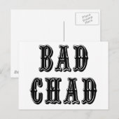 Bad Chad Briefkaart (Voorkant / Achterkant)