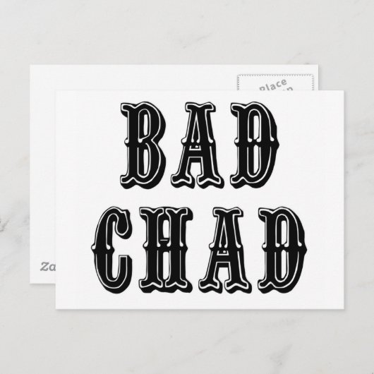 Bad Chad Briefkaart (Voorkant / Achterkant)