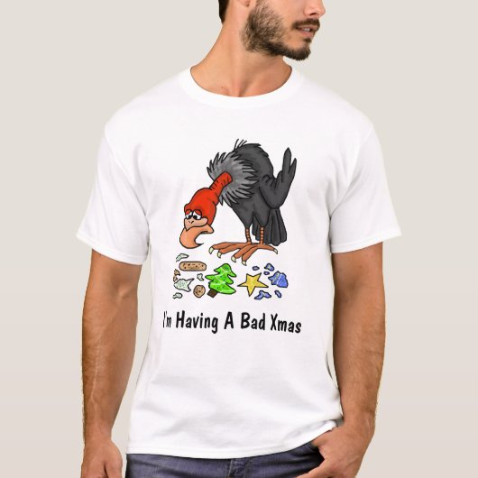 Bad Christmas Vulture T-shirt (Voorkant)