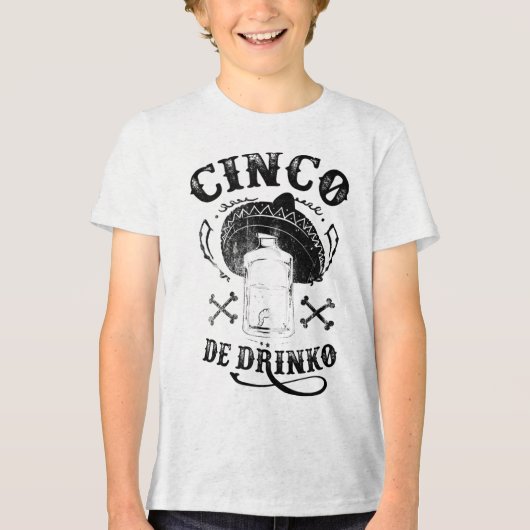 Bad Cinco de Drinko, Funny Cinco de Mayo Shirt Ta (Voorkant)