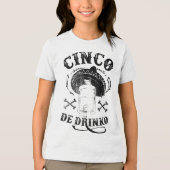 Bad Cinco de Drinko, Funny Cinco de Mayo Shirt Ta (Voorkant)