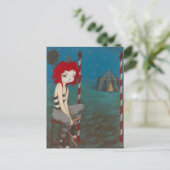 Bad Clown gothic horror Briefkaart (Staand voorkant)