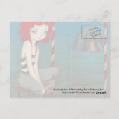 Bad Clown gothic horror Briefkaart (Achterkant)