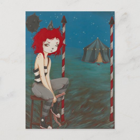 Bad Clown gothic horror Briefkaart (Voorkant)