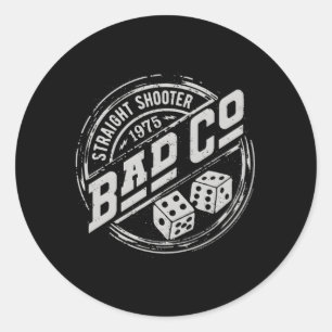 Bad Company Straight Shooter Badge Ronde Sticker