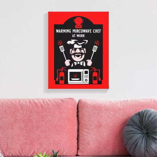 Bad Cook Gift Canvas Afdruk (Insitu (Woonkamer))