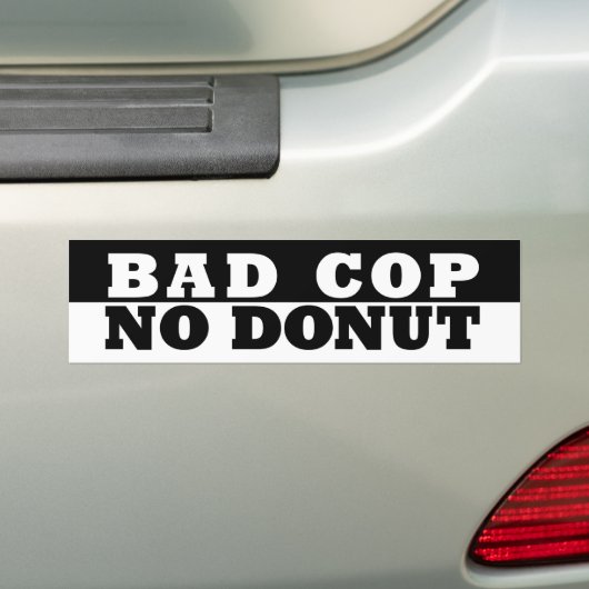 Bad Cop No Donut Bumpersticker (Op auto)