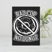 Bad Cop No Donut - Funny Police Slogans Gezegden S (Staand voorkant)