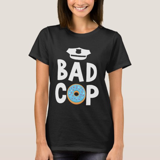 Bad Cop Professional Sheriff Policeman Officer T-shirt (Voorkant)