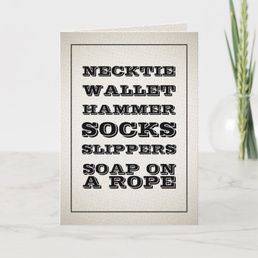 Bad Dad Gifts Funny Vaderdag Kaart (Voorkant)