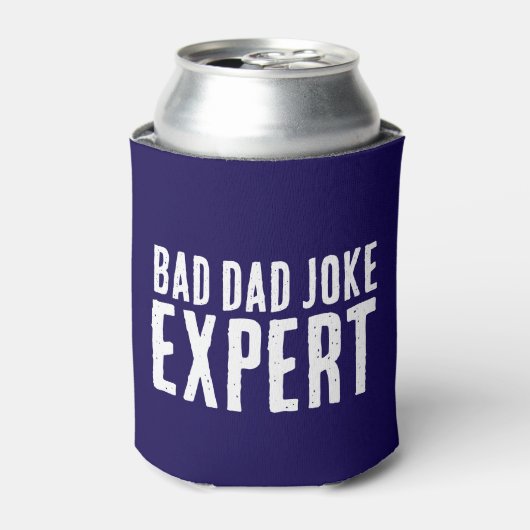 Bad Dad Joke Expert BOLD TYPOGRAFIE Blikjeskoeler (Blikje Voorkant)