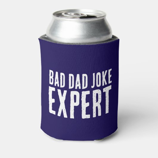 Bad Dad Joke Expert BOLD TYPOGRAFIE Blikjeskoeler (Blikje Achterkant)
