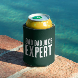 Bad Dad Joke Expert BOLD TYPOGRAFIE Blikjeskoeler