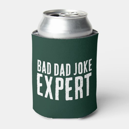 Bad Dad Joke Expert BOLD TYPOGRAFIE Blikjeskoeler (Blikje Voorkant)